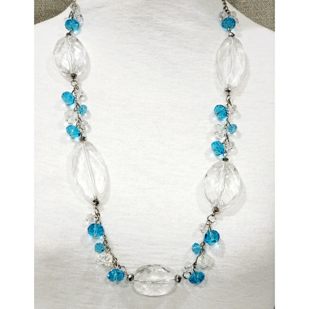 New CRYSTAL BIJOUX Glass/crystal-like Beaded Necklace